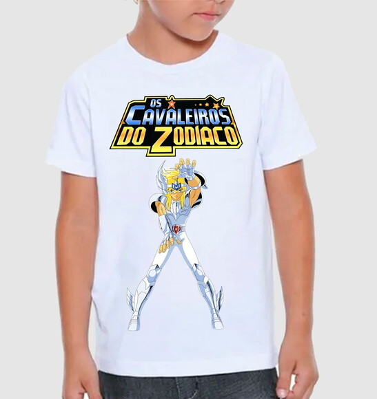 Camisetas Infantil Cavaleiros dos Zodiacos