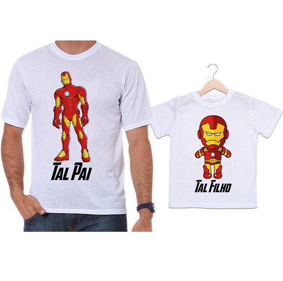 camisetas kit tal pai tal filho