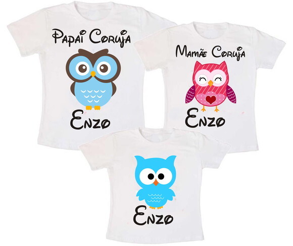 CAMISETAS PAI MAE E FILHA