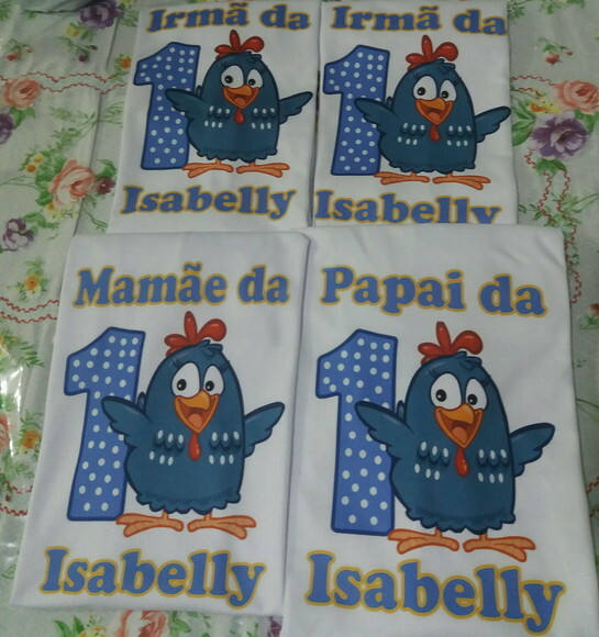 Camisetas Personalizada Galinha Pintadinha