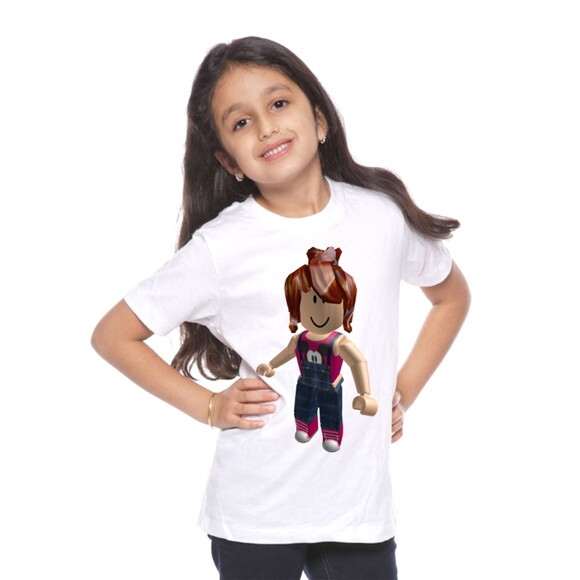 Kit 2 Camiseta Infantil Roblox para Meninas