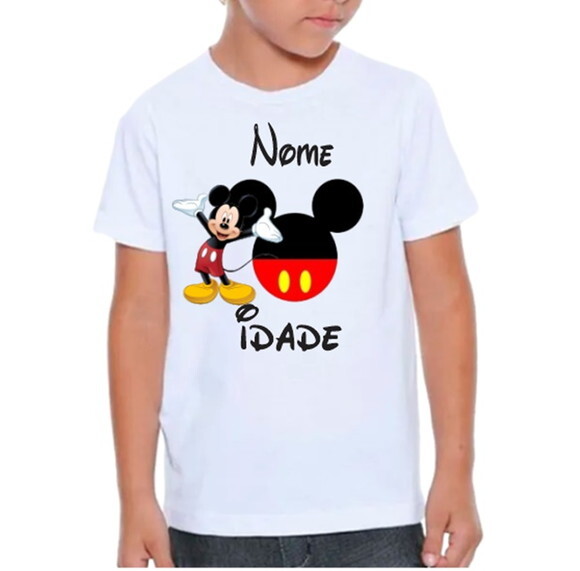 Kit 2 Camisetas Personalizada para Aniversario Tema