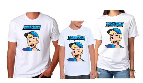 Kit 3 Camisetas Tema Brancoala