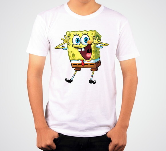 Kit 4 Camiseta Bob Esponja com Nome da Criança