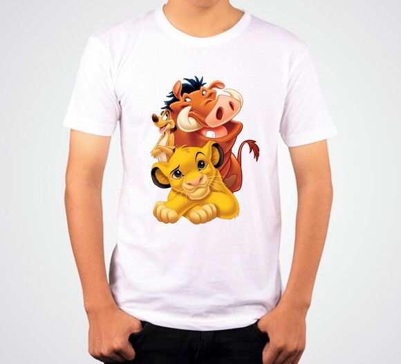 Kit 6 Camiseta Infantil Rei Leão Simba e Seus Amigos