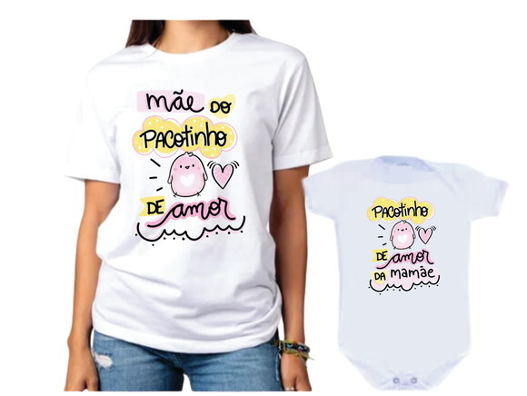Kit Camisas Dia das Mães Mãe e Filha