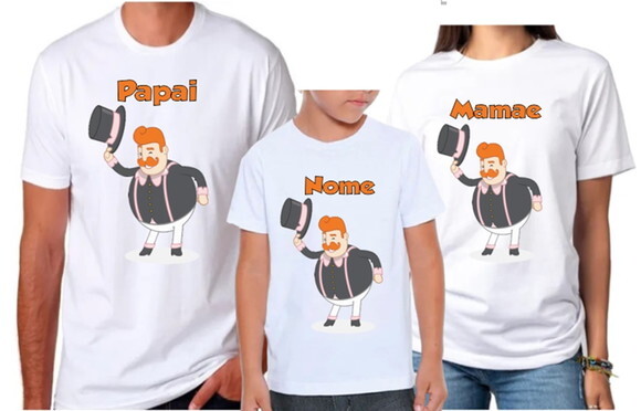 Kit Camiseta Mundo Bita para Familia