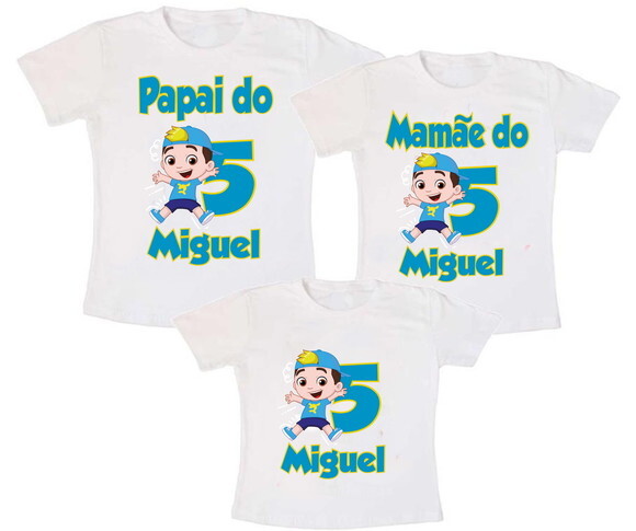 Kit Camisetas Aniversário Luccas Neto