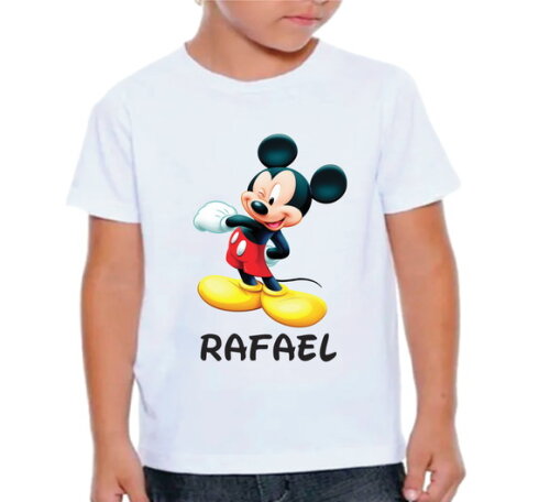 Blusa Infantil Mickey com Nome
