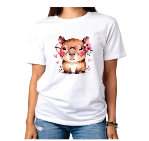 Camiseta Capivara Fofa Adulto ou Infantil