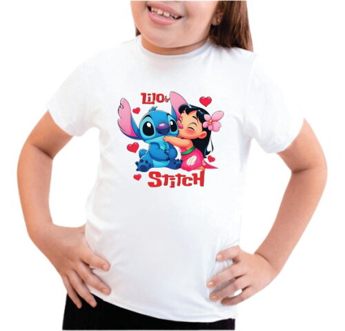 Camiseta do Stitch Colocamos Nome Estampa Sublimada