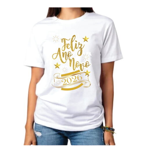 Camiseta Feliz Ano Novo