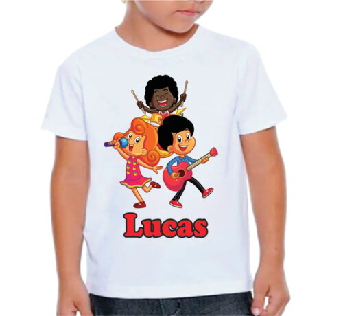 Camiseta Gospel Infantil 3 Palavrinhas com Nome