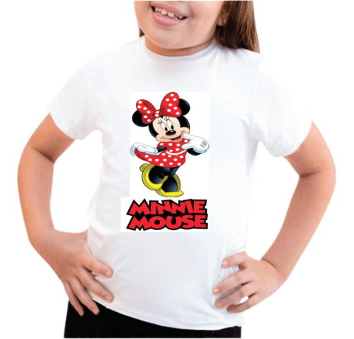 Camiseta Infantil Minnie Mouse
