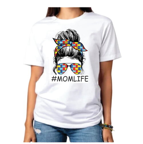 Camiseta Mãe de Autista Mom Life