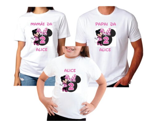 Camiseta Minnie Rosa