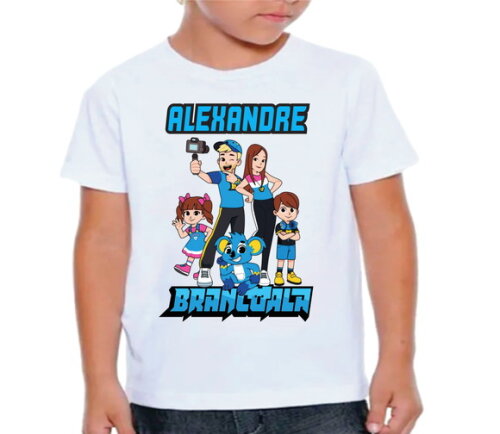 Camiseta para Aniversario Família Brancoala com Nome
