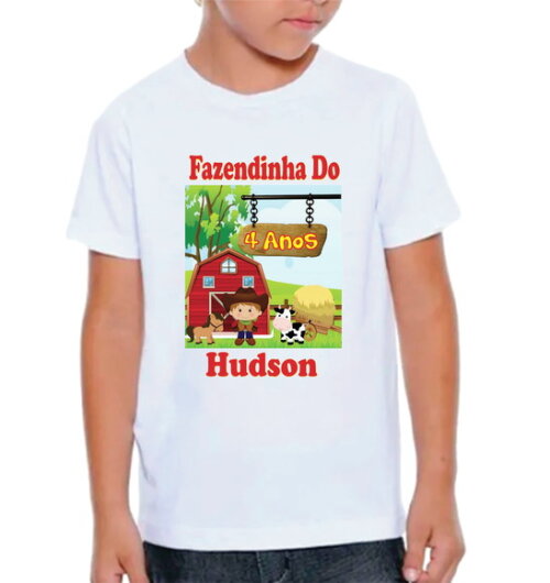 Camiseta para Aniversario Fazendinha