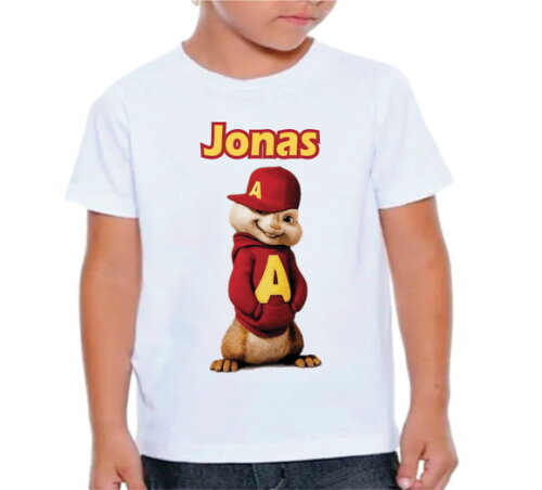 Camiseta Personalizada para Aniversário Alvin