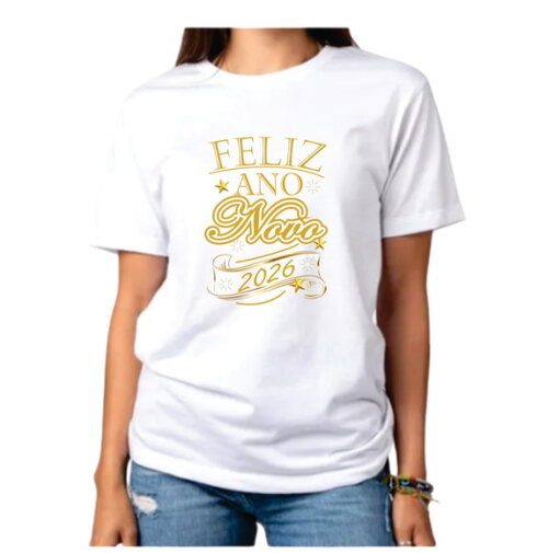 Camiseta Personalizada para Ano Novo para Familia