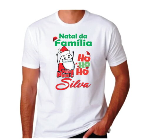Camiseta Personalizada para Natal em Familia