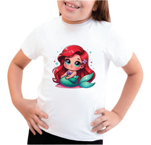Camiseta Personalizada Princesa Ariel Baby Pequena Sereia