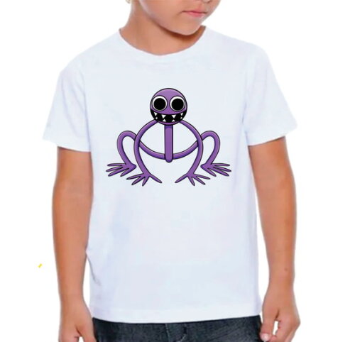 Camiseta Personalizada Rainbow Friends Purple