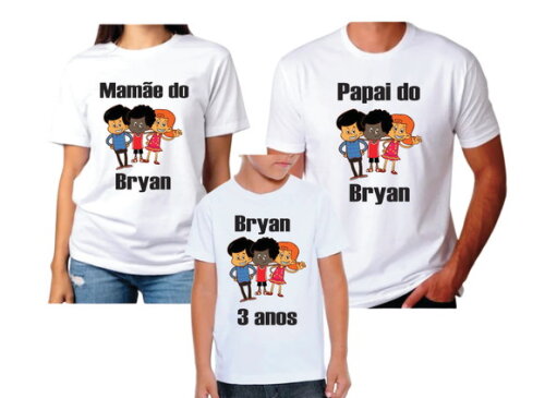Camisetas para Aniversario 3 Palavrinhas