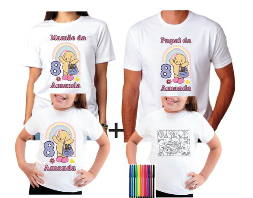 Kit 3 Camisetas Bobbie Goods + Uma Camiseta para Colorir