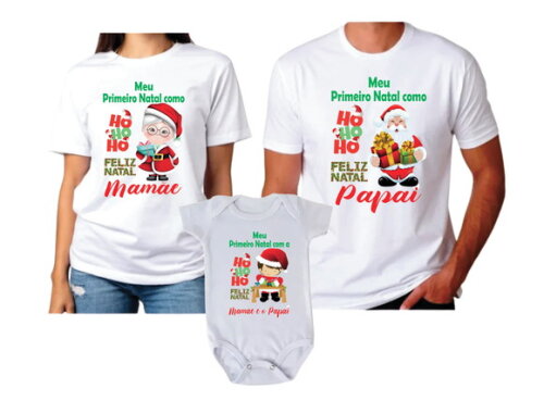 Kit 3 Peças Meu Primeiro Natal Menino