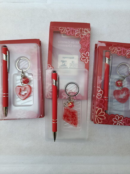 Kit Presente Dia das Mães Camiseta Caneta e Chaveiro Fofo