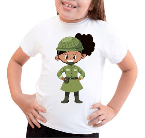 10 Camisetas Infantil Soldadinha de Cristo