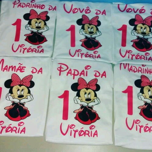 17 Camiseta Minnie Rosa