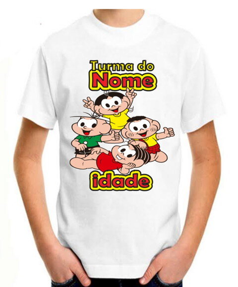 4 Camisetas Turma da Monica