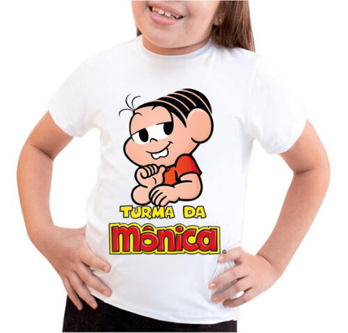 8 Camiseta Infantil Turma da Monica