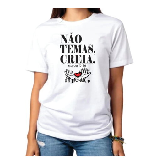 Blusa Camiseta Feminina Jesus Gospel Evangélica Cristã Deus