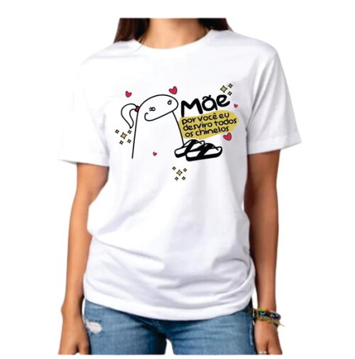 Blusas Flork Frase Engraçada Dia das Maes