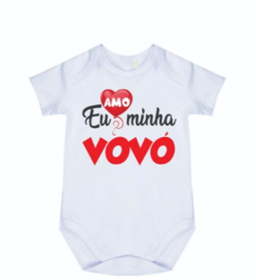 BODY PARA BEBÊ EU AMO MEU VOVÒ