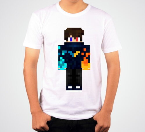 Camisa Camiseta Infantil Minecraft