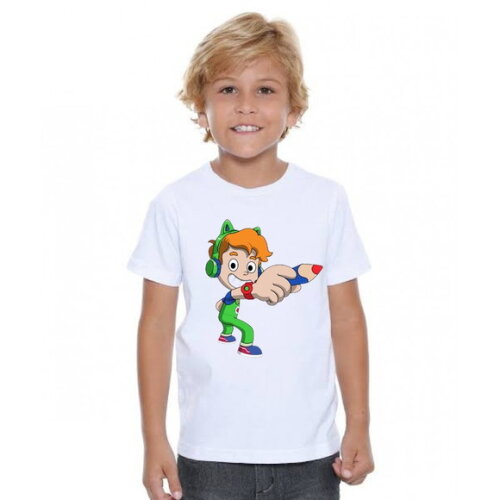 Camisa Infantil Gato Galactico