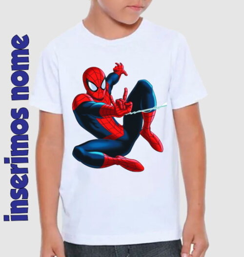 Camisa Infantil Homem Aranha