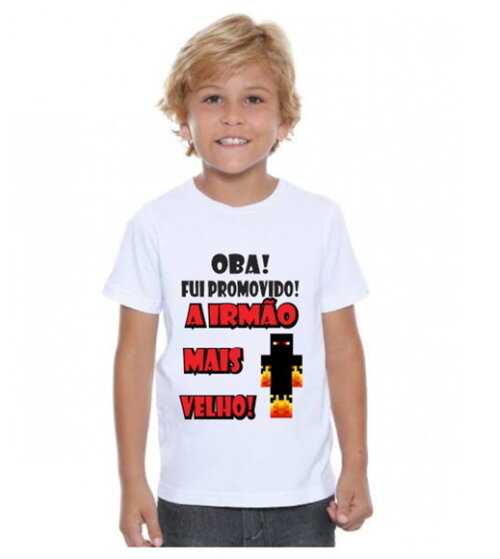 Camisa Infantil Promovido Irmao Mais Velho