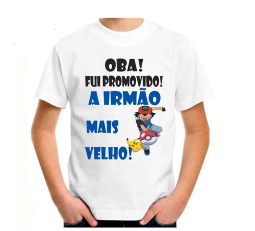 Camisa Infantil Promovido Irmao Mais Velho