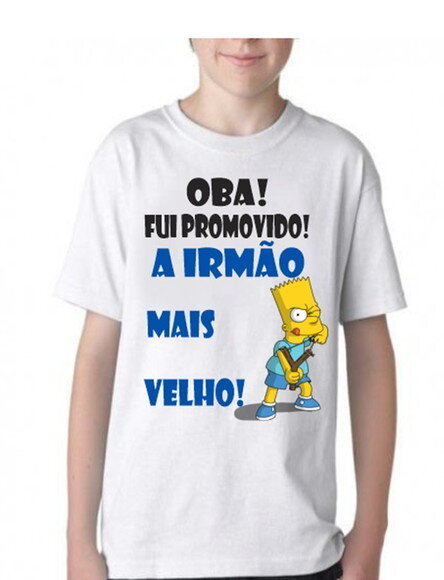 Camisa Infantil Promovido Irmão Mais Velho