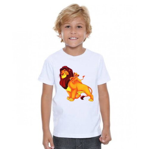 Camisa Infantil Rei Leao e Simba
