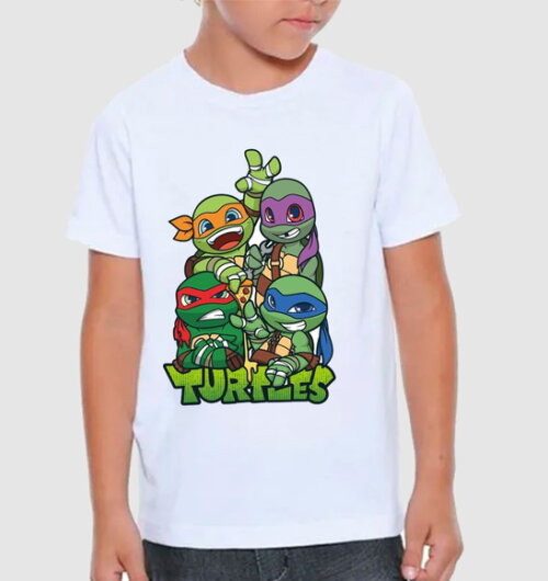 Camisa Infantil Turma Tartaruga Ninja