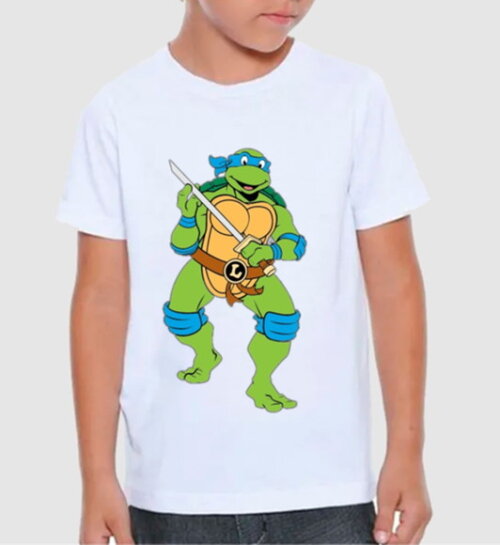 Camisa Masculino Infantil Tartaruga Ninja