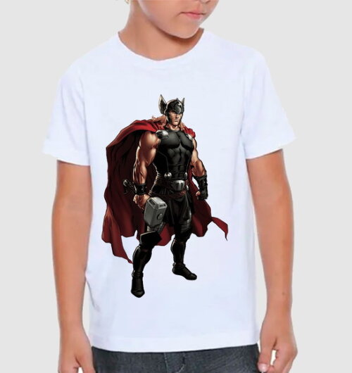 Camisa para Criança Tema Liga da Justiça Thor