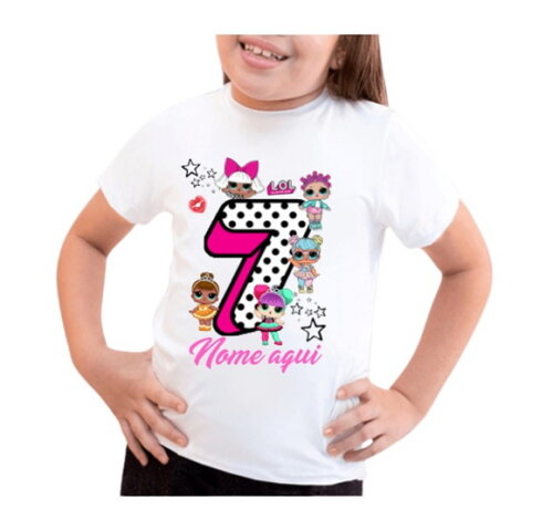 Camiseta Aniversario Lol Surprise Meninas