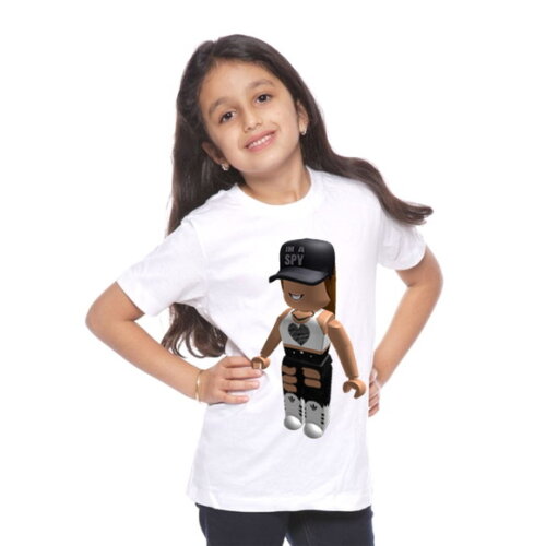 Camiseta Aniversario Tema Roblox Para Meninas